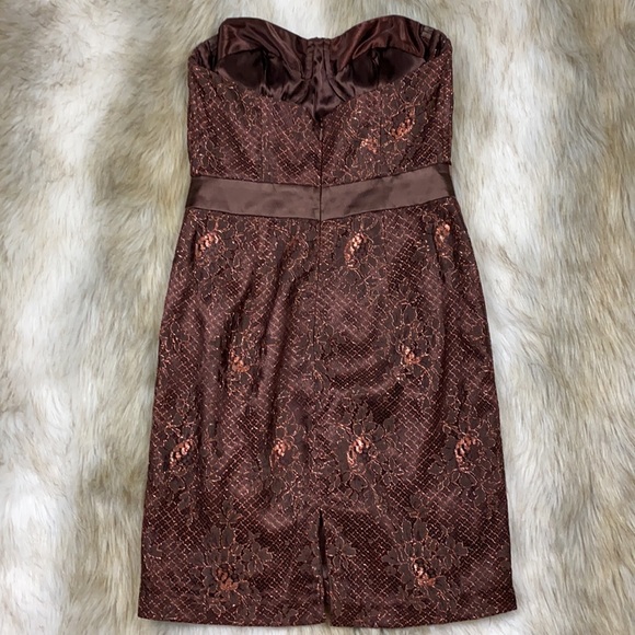 Milly Strapless Lace Pattern Mini Dress, 6 - Picture 7 of 14